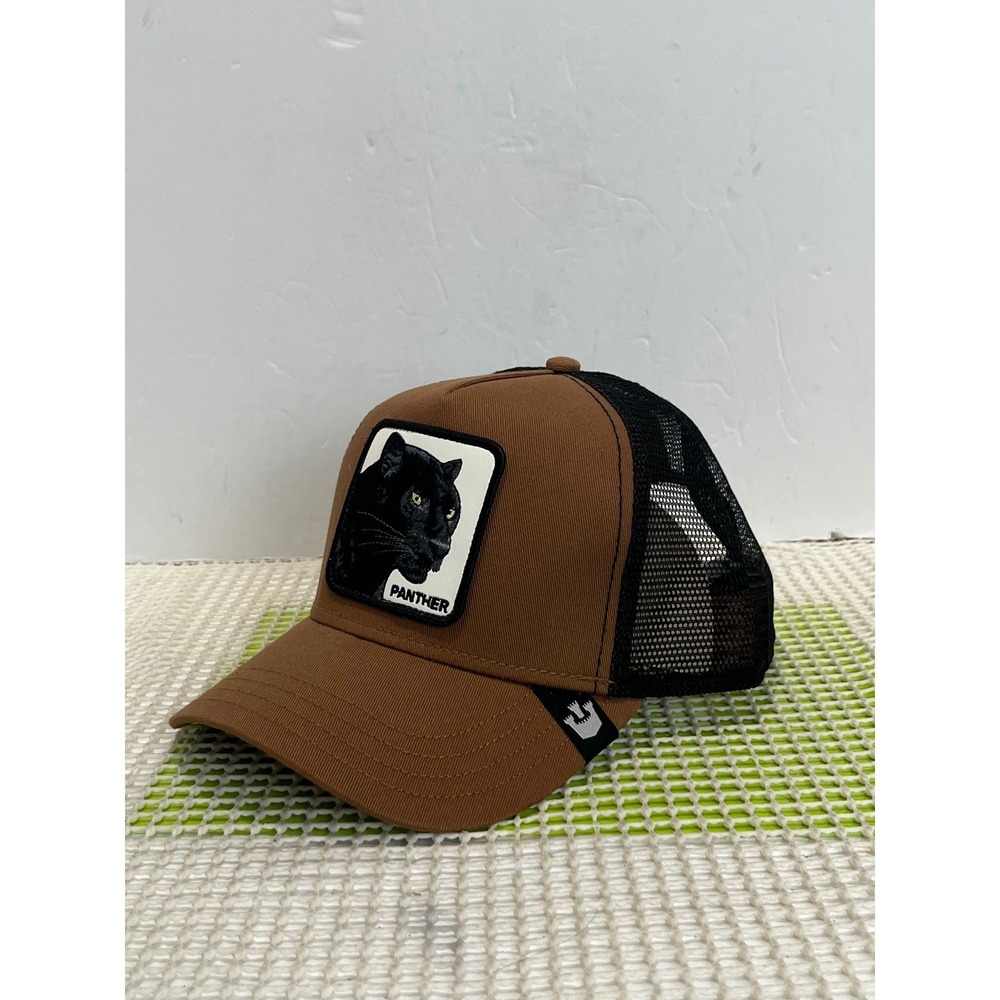 Goorin Bros The Farm Panther Palace Trucker Hat Brown Black One Size NWT